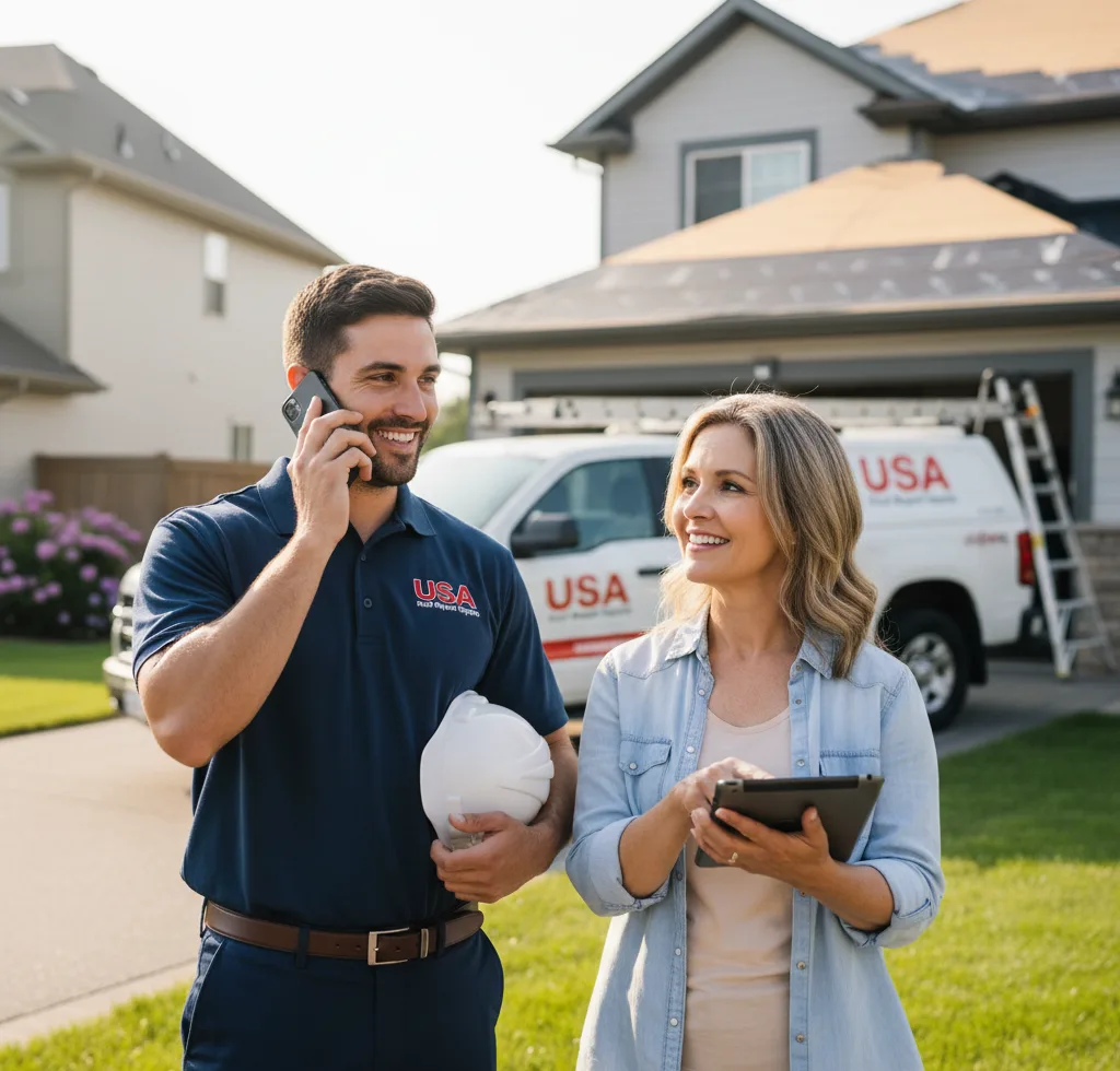 USA Roof Repair Experts customer support in Stewartsville